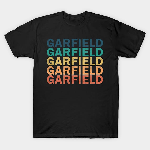 Garfield Name T Shirt - Garfield Vintage Retro Name Gift Item Tee T-Shirt by henrietacharthadfield